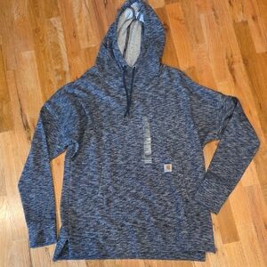 Womens Carhartt Heathered Blue Hoodie Size Med